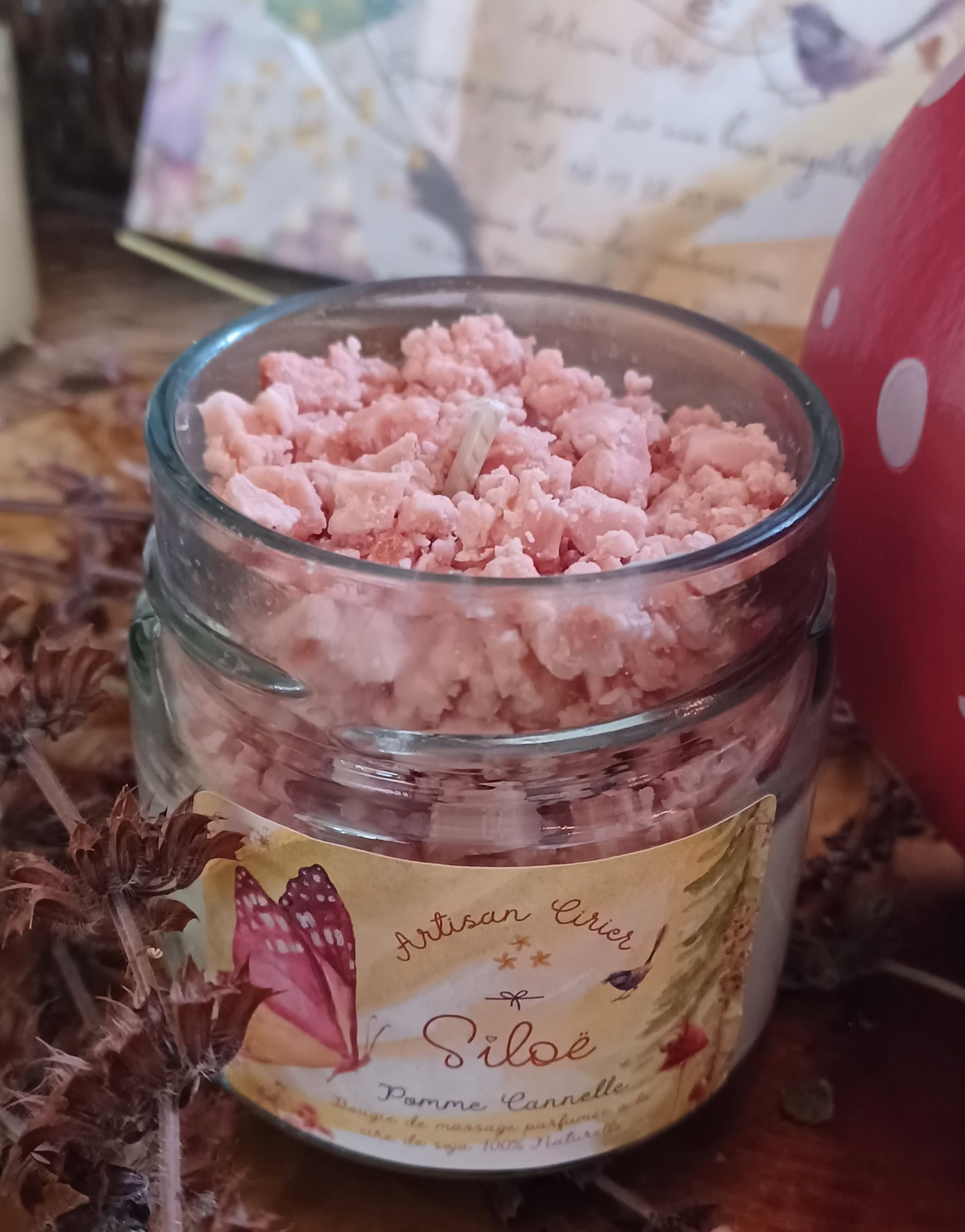 BOUGIE POMME/CANNELLE CRUMBLE ( 225gr )