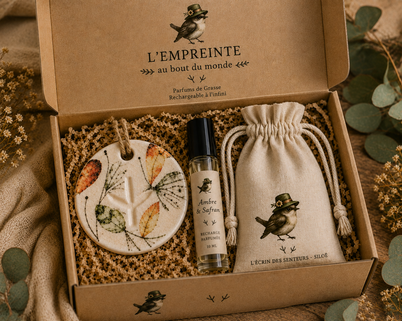 L'empreinte au bout du monde -Papillons d'automne - L' empreinte au bout du monde - Fabrication artisanale SILOË
