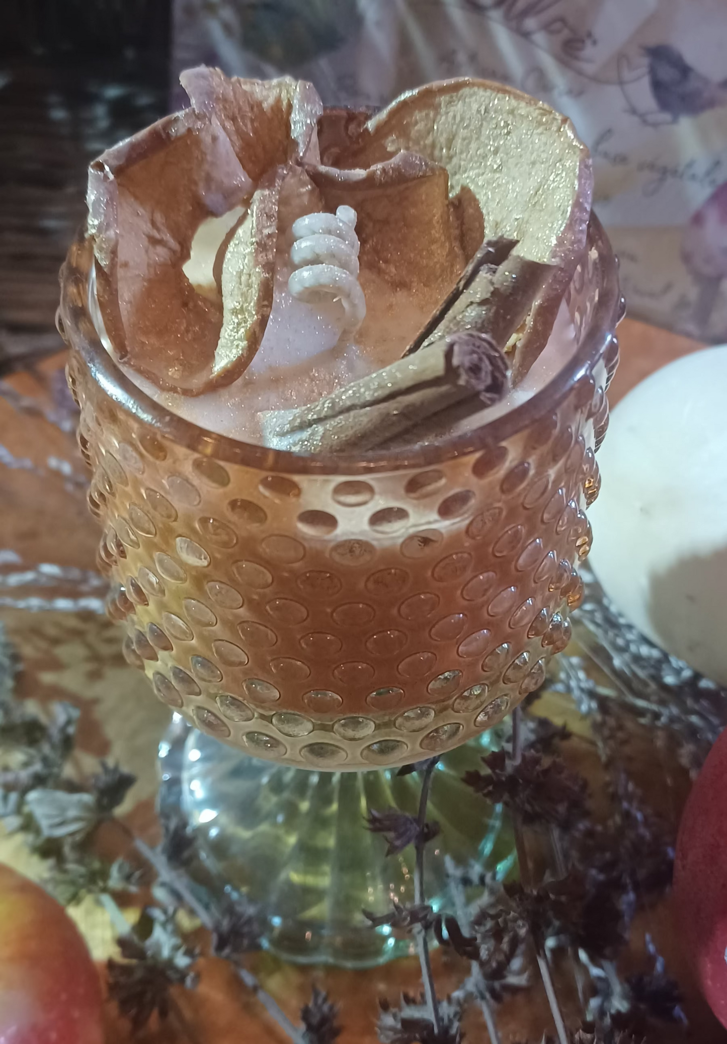 Coupe décorative parfumée – Pomme & Cannelle (édition sur pied) - SILOË