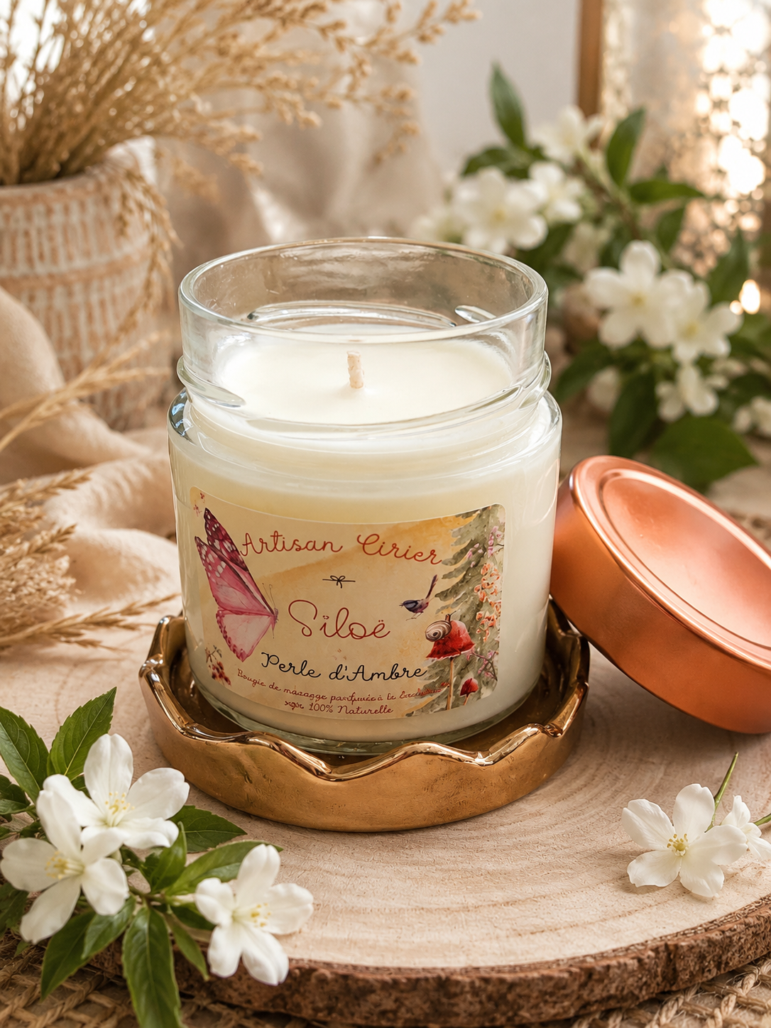 Bougie parfumée - Perle d'Ambre