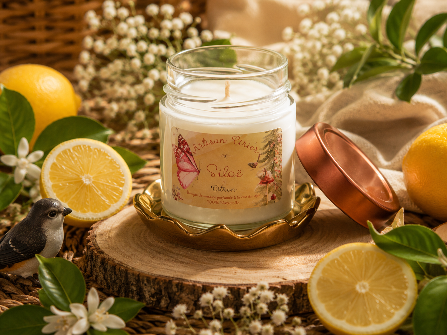 Bougie parfumée Citron 190 g – Les Citrons de Menton | Siloë