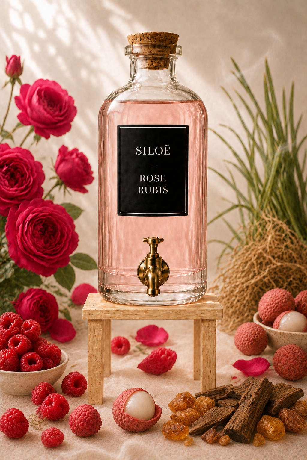 Rose Rubis – Parfum floral fruité 100 ml | Siloë