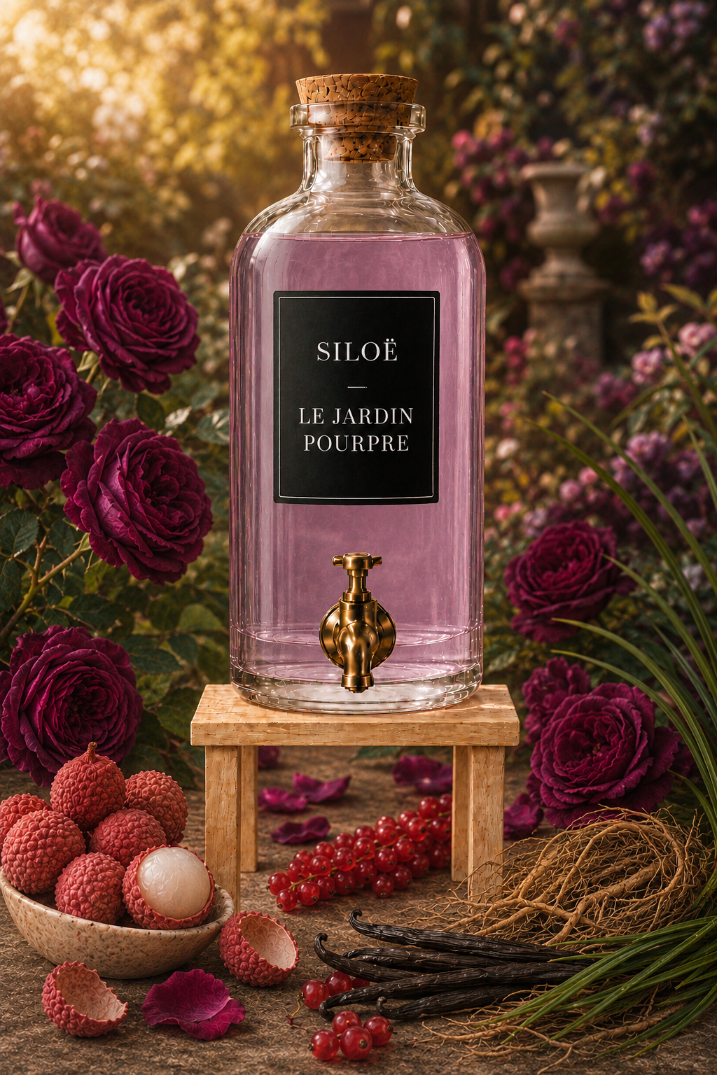 Le Jardin Pourpre – Parfum floral fruité 100 ml | Siloë