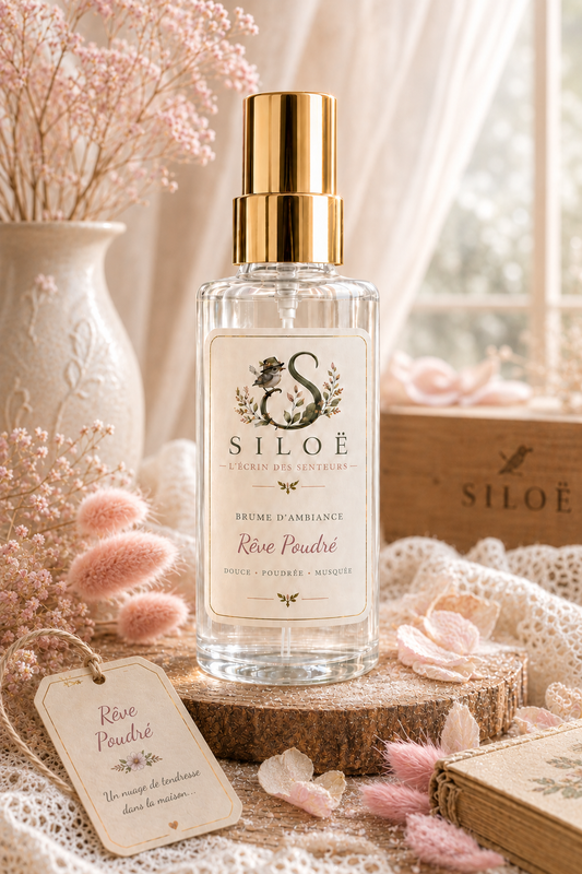 Rêve Poudré – Brume d’ambiance 100 ml - Fabication Atisanal SILOË